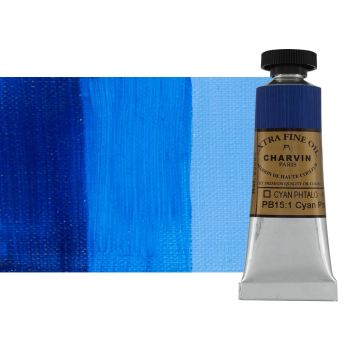 Phthalo Cyan 20 ml - Charvin Professional Oil Paint Extra Fine