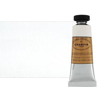 Titanium Zinc White 20 ml - Charvin Professional Oil Paint Extra Fine