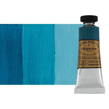 Turquoise Blue Deep 20 ml - Charvin Professional Oil Paint Extra Fine