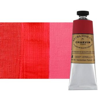 Vermilion Deep 60 ml - Charvin Professional Oil Paint Extra Fine