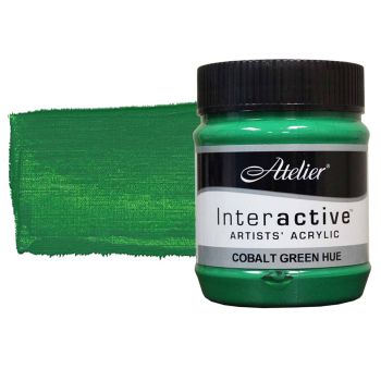 Interactive Professional Acrylic 250 ml Jar - Cobalt Green Hue