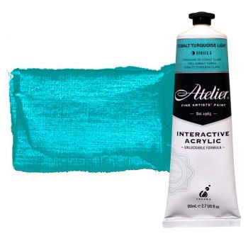 Chroma Atelier Interactive Artists Acrylic Cobalt Turquoise Light 80 ml (Default)