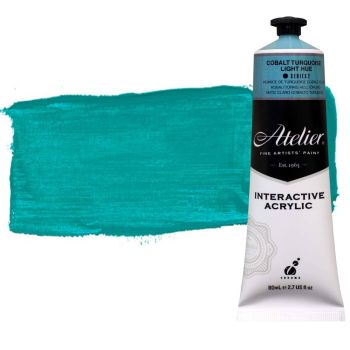 Chroma Atelier Interactive Artists Acrylic Cobalt Turquoise Light Hue 80 ml (Default)