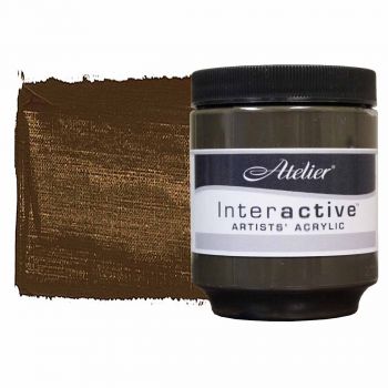 Interactive Professional Acrylic 250 ml Jar - Raw Umber