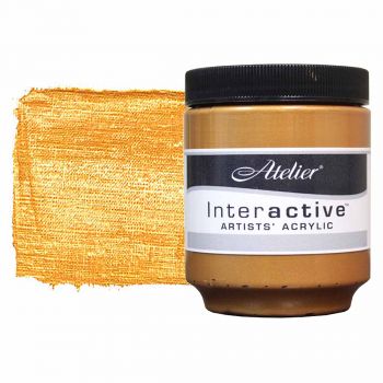 Interactive Professional Acrylic 250 ml Jar - Rich Gold