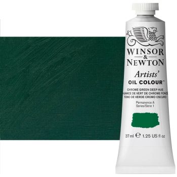 Winsor & Newton Artists' Oil Color 37 ml Tube - Chrome Green Deep Hue