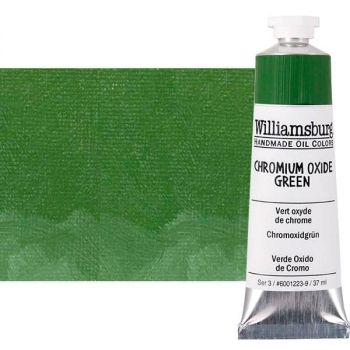 Williamsburg Handmade Oil Paint - Chromium Oxide Green, 37ml Tube