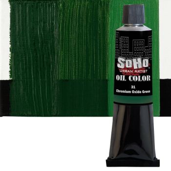 SoHo Artist Oil Color Chromium Oxide Green 170ml Tube