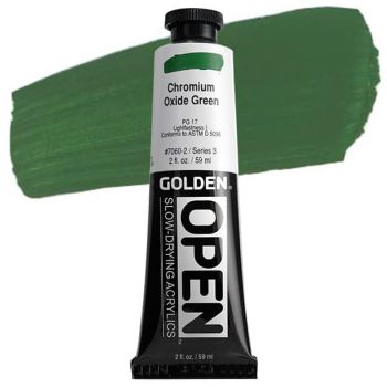 GOLDEN Open Acrylic Paints Chromium Oxide Green 2 oz