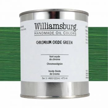 Williamsburg Handmade Oil Paint - Chromium Oxide Green, 473ml Can