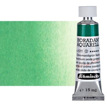 Schmincke Horadam Watercolor Chrome Oxide Green Brilliant, 15ml