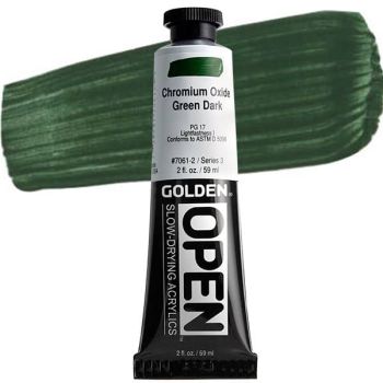 GOLDEN Open Acrylic Paints Chromium Oxide Green Dark 2 oz