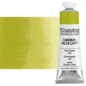 Williamsburg Handmade Oil Paint - Cinnabar Green Light, 37ml Tube