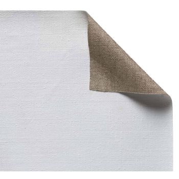 Claessens Double Universal Primed Linen Roll #109 - Medium Texture 41 x 18" Sample 