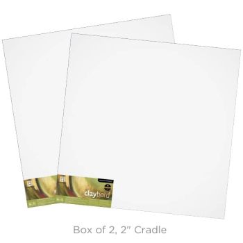 Ampersand Claybord Panel 2" Cradle - 36" x 36" (Box of 2)