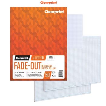 Clearprint 1000H Vellum Fade-Out Grid Pads