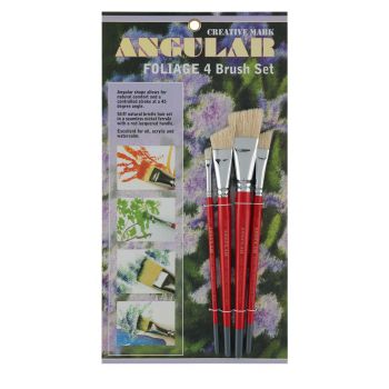 Creative Mark Angular Watercolor Brush 800AF Chungking Fiber (Set of 4)