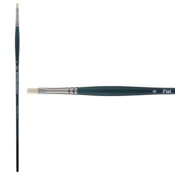 Imperial Professional Chungking Hog Bristle Brush, Flat Size #0