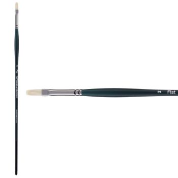 Imperial Professional Long Handle Bristle Brush Flat Size 2