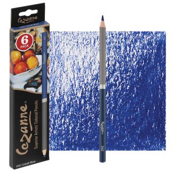 Cezanne Colored Pencils - Cobalt Blue, Box of 6 (Creative Mark)