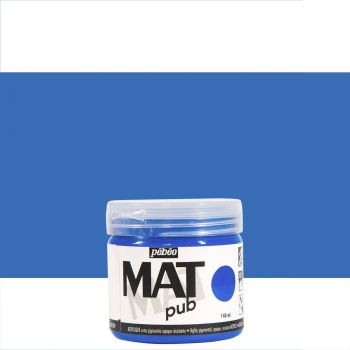 Pebeo Acrylic Mat Pub 140ml - Cobalt Blue