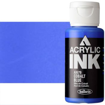 Holbein Acrylic Ink 30ml Cobalt Blue 