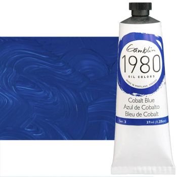 Gamblin 1980 Oil Colors - Cobalt Blue, 37ml Tube