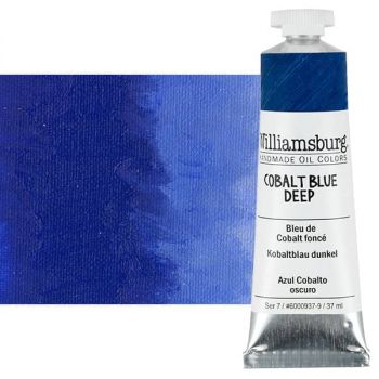 Williamsburg Handmade Oil Paint - Cobalt Blue Deep, 37ml Tube
