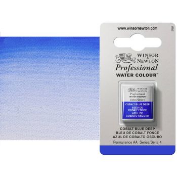 Winsor & Newton Professional Watercolor Half Pan - Cobalt Blue Deep