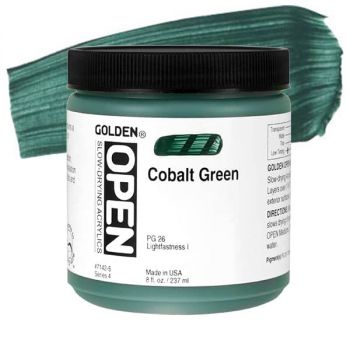 GOLDEN Open Acrylic Paints Cobalt Green 8 oz