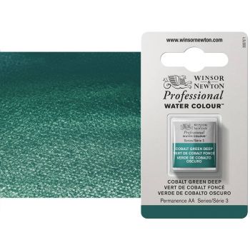 Winsor & Newton Professional Watercolor Half Pan - Cobalt Green Deep