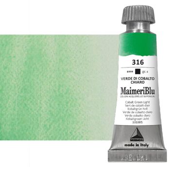 Maimeri-Blu Superior Watercolor - Cobalt Green Light, 12ml