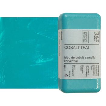 R&F Encaustic Paint 40Ml Cobalt Teal