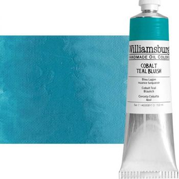 Williamsburg Handmade Oil Paint - Cobalt Teal Bluish, 150ml Tube