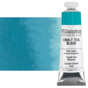 Williamsburg Oil Color, Cobalt Teal Bluish, 37ml Tube