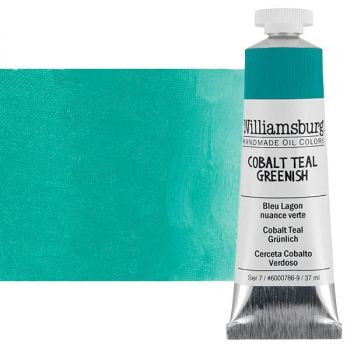 Williamsburg Handmade Oil Paint - Cobalt Teal Greenish, 37ml Tube