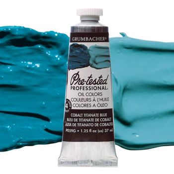 Grumbacher Pre-Tested Oil Paint 37 ml Tube - Cobalt Titanium Blue