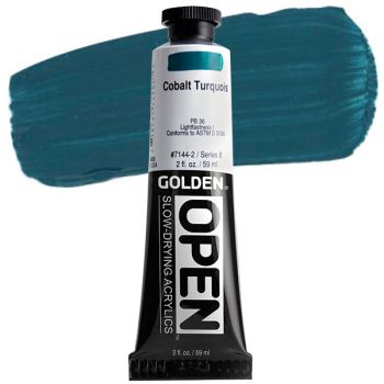 GOLDEN Open Acrylic Paints Cobalt Turquoise 2 oz