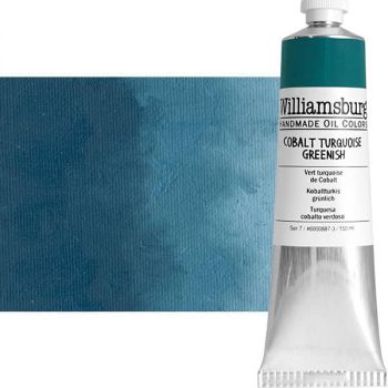 Williamsburg Handmade Oil Paint - Cobalt Turquoise Greenish, 150ml Tube