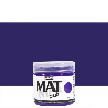 Pebeo Acrylic Mat Pub 140ml - Cobalt Blue