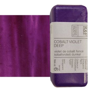 R&F Encaustic Handmade Paint 104 ml Block - Cobalt Violet Deep