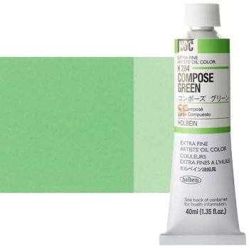 Holbein Extra-Fine Artists' Oil Color 40 ml Tube - Compose Green