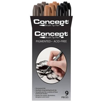 Concept Brush Pen Set of 9