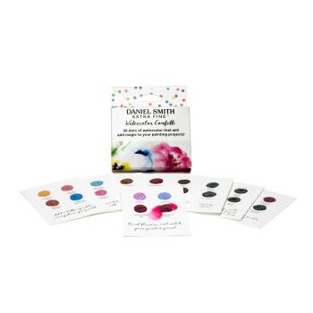 Daniel Smith Watercolor Mini Dot Card 36 Color Confetti 9 Card Box Set