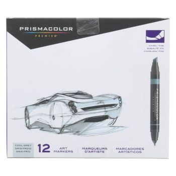 Prismacolor Premier Art Markers Set of 12 - Cool Greys