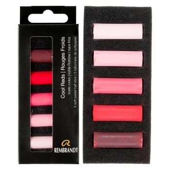 Rembrandt Soft Pastel Half-Stick Set of 5 Cool Reds