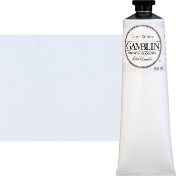 Gamblin Artists Oil - Cool White, 150ml Tube