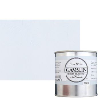 Gamblin Artist's Oil Color 8 oz Can - Cool White