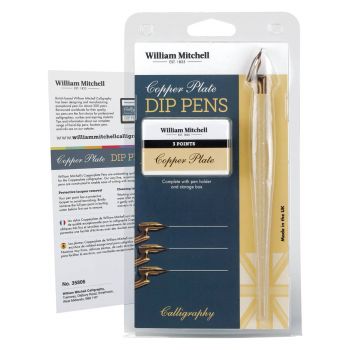 William Mitchell Copperplate Dip Pen Nibs, Set of 3