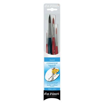 Da Vinci Cosmotop Spin & Mix B Watercolor 4-Brush Set